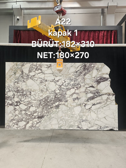 Calacatta Viola Slabs - 24pcs Bundle - 122" X 71.5" - 1351 Sqf
