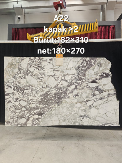 Calacatta Viola Slabs - 24pcs Bundle - 122" X 71.5" - 1351 Sqf