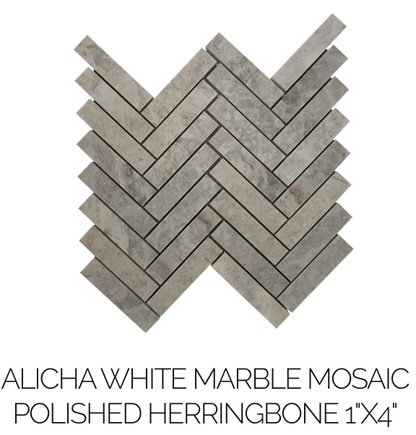 Alicha White Marble Tile Collection
