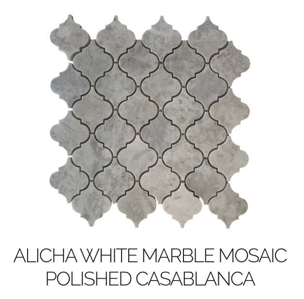 Alicha White Marble Tile Collection